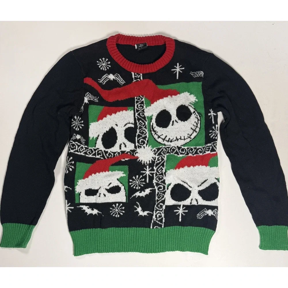 Nightmare Before Christmas Jack Skellington Christmas Sweater Youth